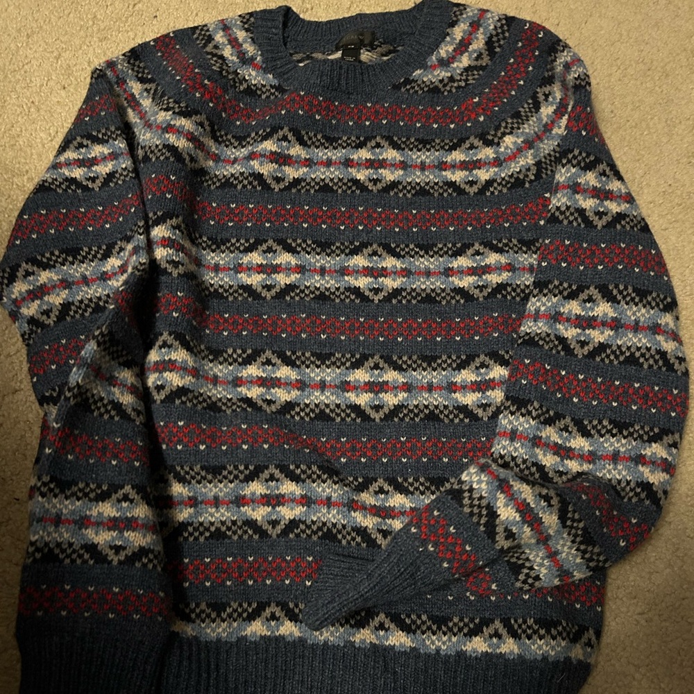 J Crew fair isle wool sweater (x-small) - Picture 2 of 5